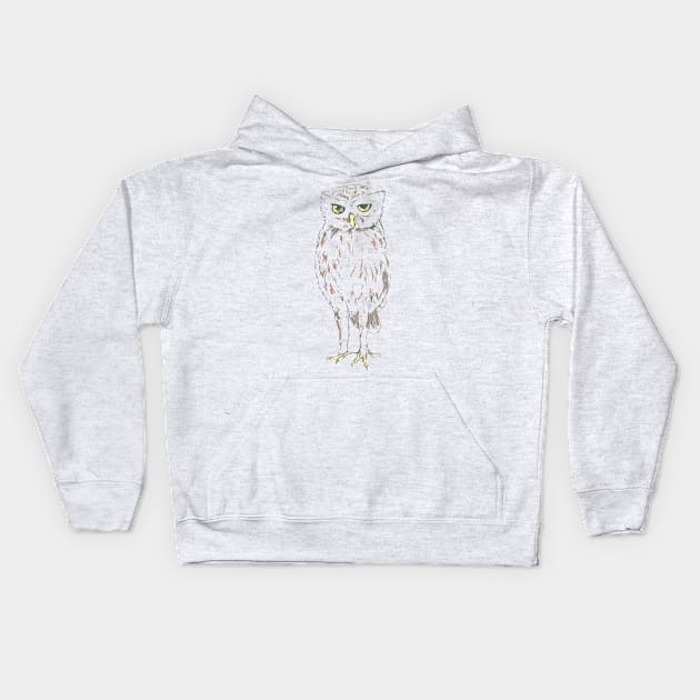 Judging Owl Kids Hoodie by drknice